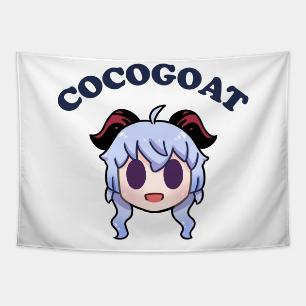 Genshin Impact Ganyu cocogoat Tapestry by Oricca