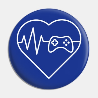 Heart Sign Gamer Lover Pin