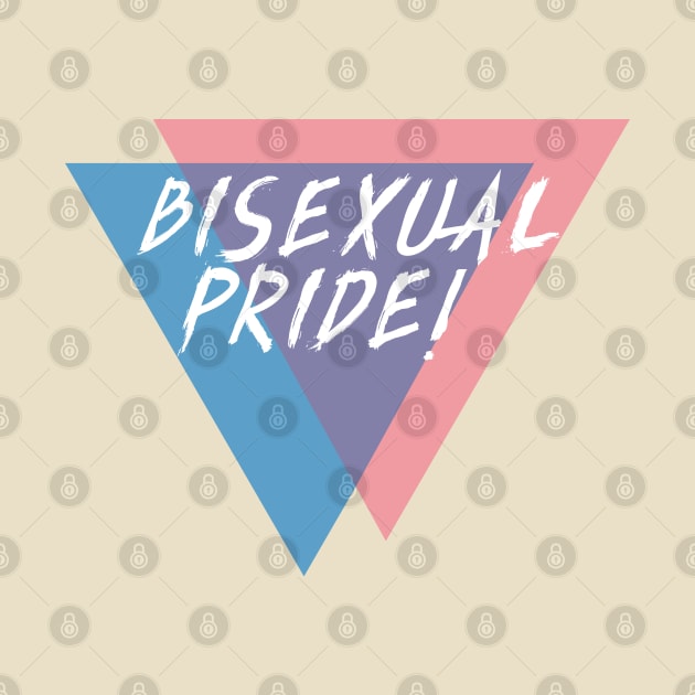 Vintage Bisexual Pride Pink Blue Purple Triangles by carcinojen