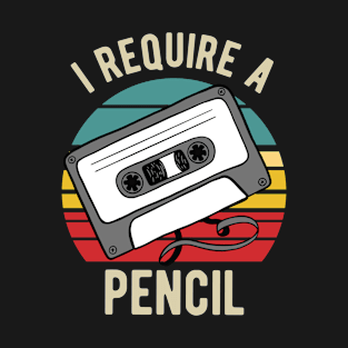 Vintage 80s Cassette - I Require A Pencil T-Shirt