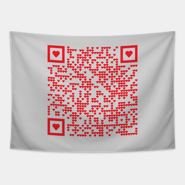 Rick Roll QR Code (Rick Ashley Never gonna let you down Tapestry by N8I