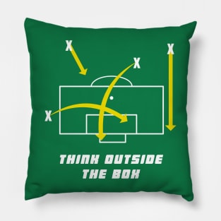 Think Outside the Box Football Pillow