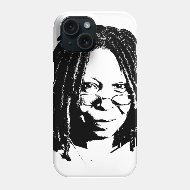 Whoopi Goldberg Portrait Phone Case by phatvo