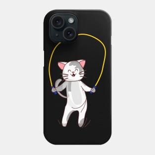 Jump rope cat Phone Case