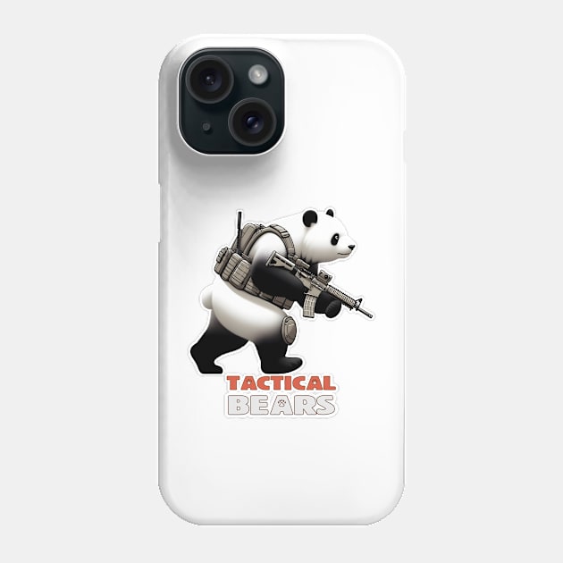 Tactical Bears Phone Case by Rawlifegraphic