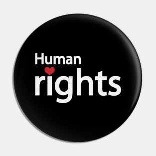 Human rights artistic text design Pin