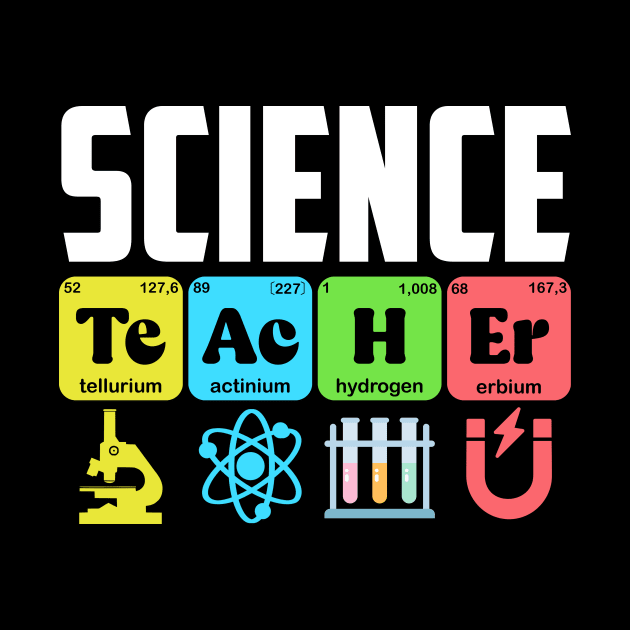 Science Teacher Chemistry Biology Physics Teacher Student by artbooming