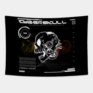 Cyber skull Tapestry