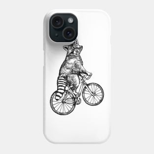 SEEMBO Raccoon Cycling Bicycle Bicycling Cyclist Riding Bike Phone Case