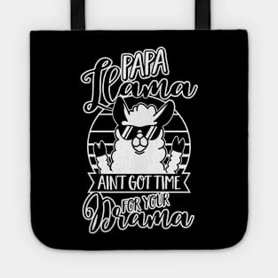 Papa Llama doesn't want Drama - Dad Fathers Day Gift Tote