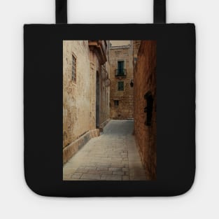 Narrow medieval street of Mdina Tote