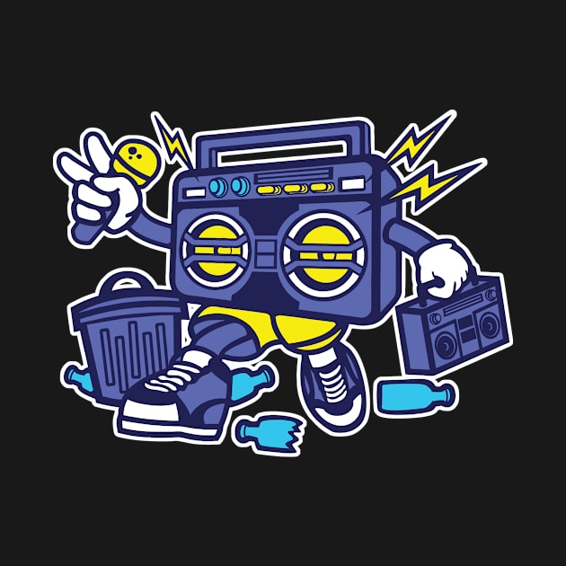 Trashed Boombox_for mids by MisfitInVisual