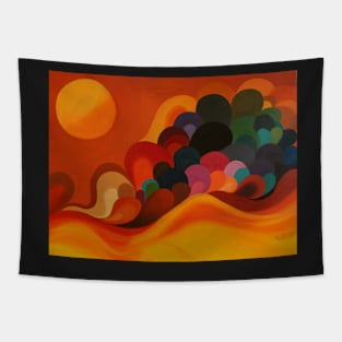 Waves Abstract Tapestry