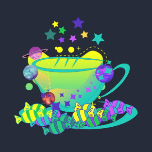 Starry Space storm in a tea cup - Kawaii T-Shirt