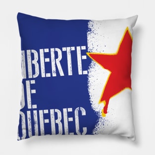 Liberte De Quebec Pillow