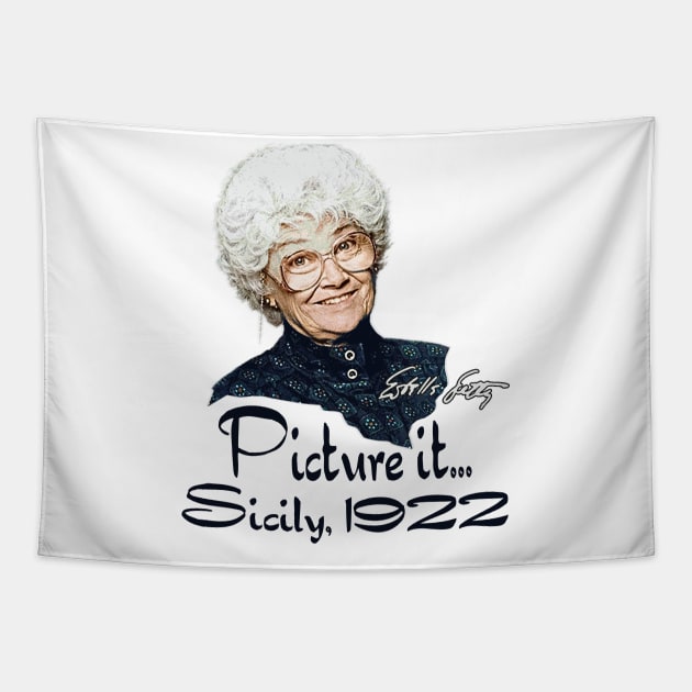 Sophia golden girls Tapestry by Sarah Agalo