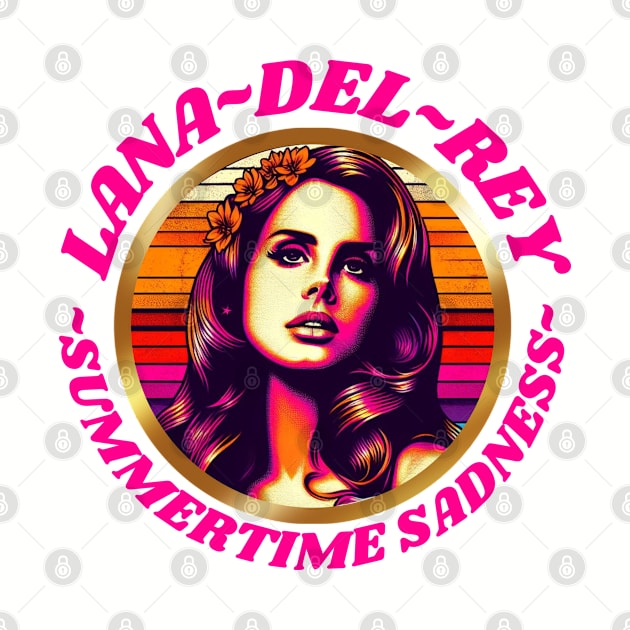 Lana Del Rey - Summertime Pink Letters by Tiger Mountain Design Co.