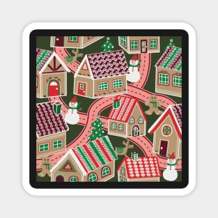 Gingerbread Village Magnet