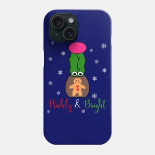 Prickly And Bright - Hybrid Cactus In Gingerbread Man Pot Phone Case