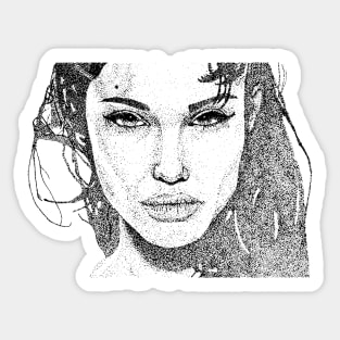 Angelina Jolie Sticker for Sale by cecilialay
