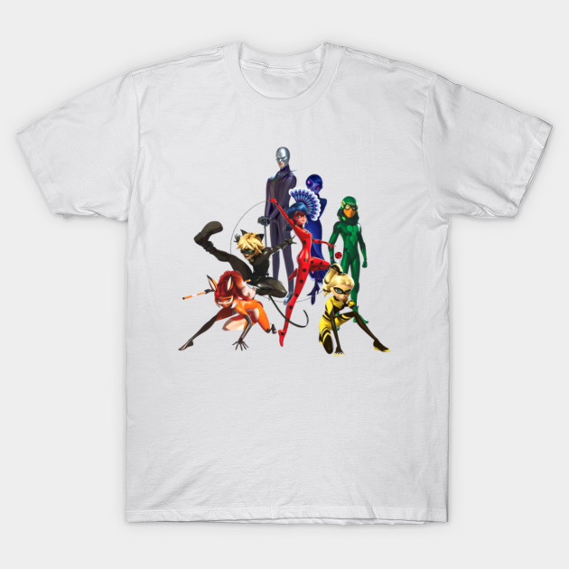 Heroes Villains Of Miraculous Miraculous Ladybug T Shirt