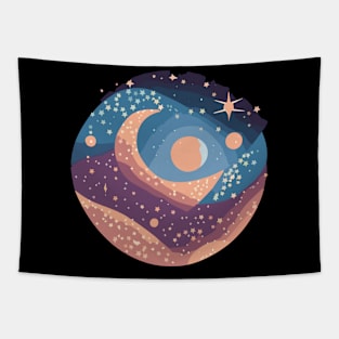 ethereal celestial print Tapestry