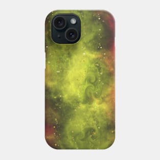 Trendy Red Gold Galaxy Pattern Phone Case