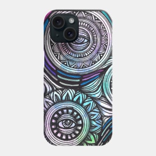 Trippy connected world Phone Case