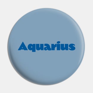 Aquarius - Zodiac Sign Pin