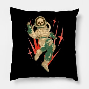 Skeleton Astronaut Pillow