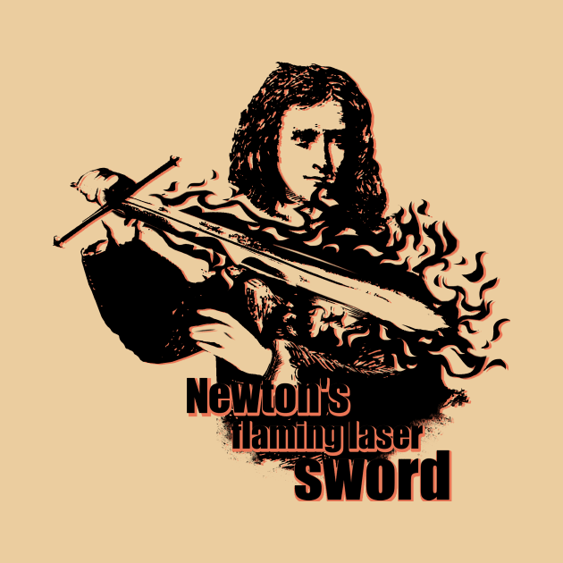 Newton's flaming laser sword by conquart