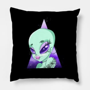 The Alien Girl Pillow