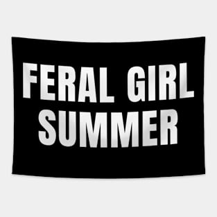 feral girl summer Tapestry