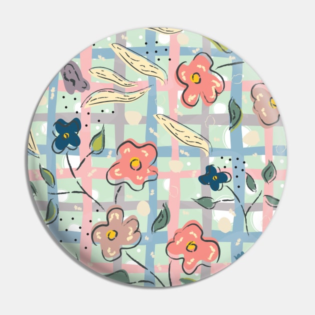 Floral Pattern Pin by Kristina Stellar Scandinavian Land