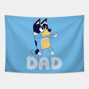 DANCING BLUEY DAD Tapestry