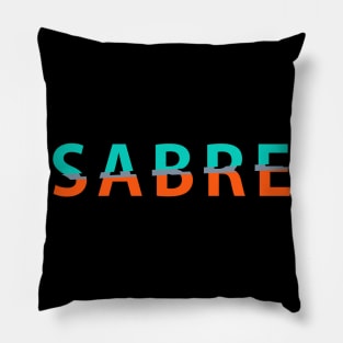 sabre sport typography T shirt fencing fence Pillow