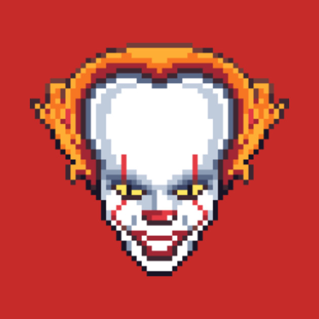 Pennywise (IT) Pixel Art - Pennywise - Pillow | TeePublic