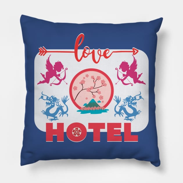 Addicted to Japan - Love Hotel Pillow by Persius Vagg