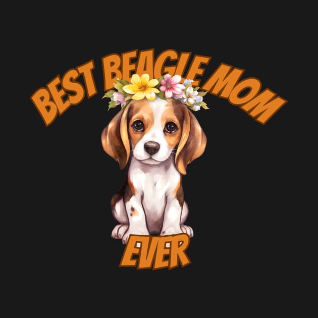 beagle mom, beagle dog, funny gifts for dog lovers by Soudeta