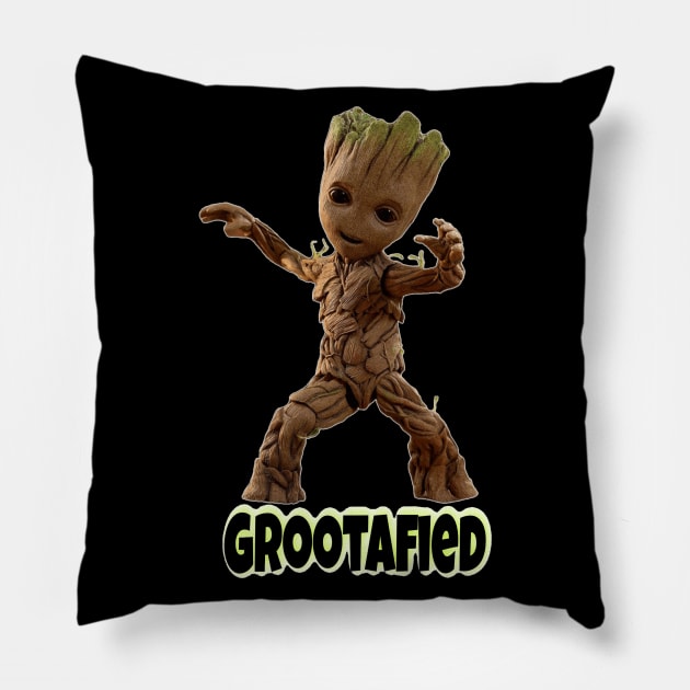 Grootafied Pillow by Tedwolfe