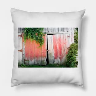 Weathered Barn Doors 1 Pillow