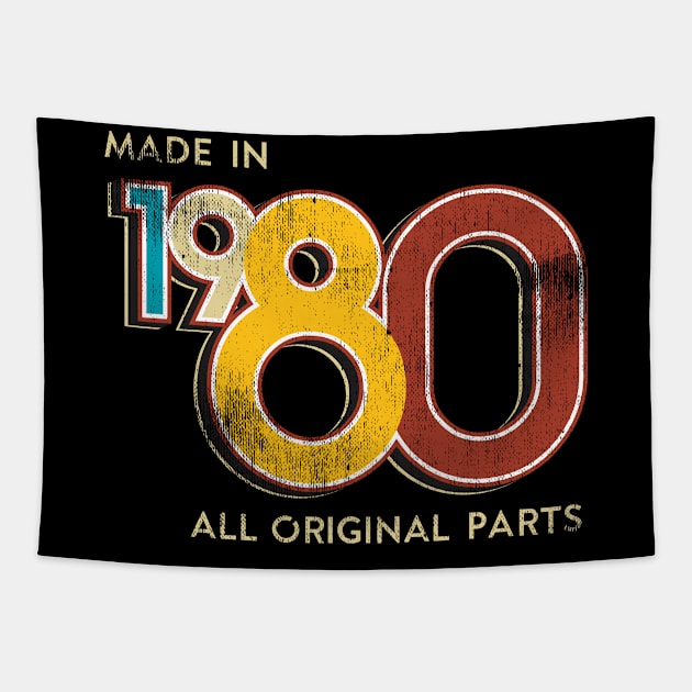 1980 Birthday Tapestry by MintaApparel