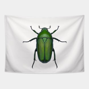 Emerald Scarab Beetle Tapestry