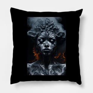 goddess on fire Pillow