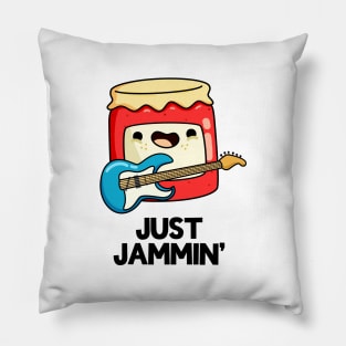 Just Jammin' Food Pun Pillow