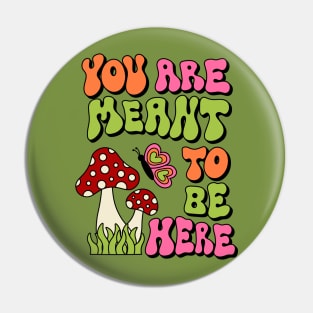 You are Meant To Be Here Pin