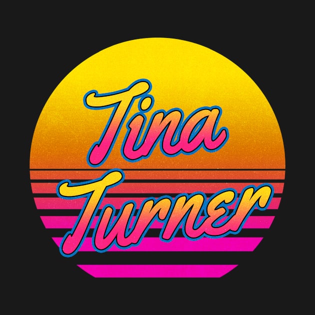 Tina Personalized Name Birthday Retro 80s Styled Gift by Jims Birds