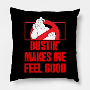 Bustin' Red Ghost Pillow