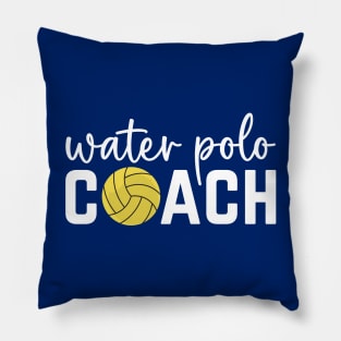 Water Polo Trainer Application Day Funny Water Polo Coach Pillow