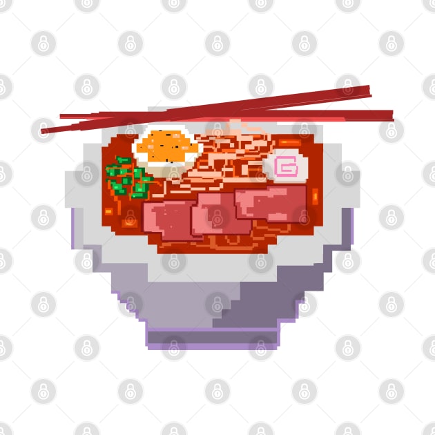 ramen pixel art by Neroaida